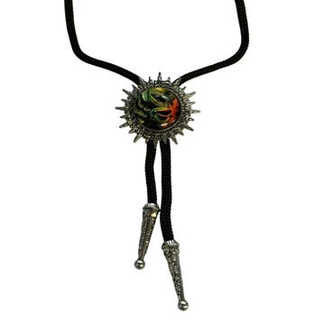 Fako Bijoux - Bolo Tie - Boloketting - Monster - Zwart -, Verzenden, Nieuw