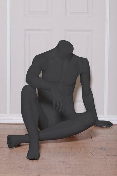 *TIP*  Zittende herenfiguren van merk gruppo corso in zwart, Zakelijke goederen, Kantoor en Winkelinrichting | Winkel en Inventaris