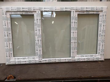 PVC Kunststof ramen kozijnen met intrek/renovatie profiel, Gevelraam of Ruit, 80 tot 120 cm, Nieuw, Ophalen of Verzenden