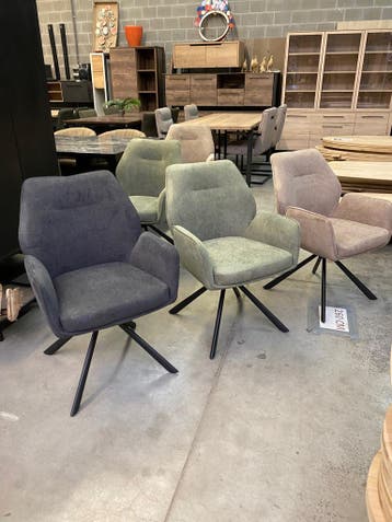 Toronto draaibare armstoel, drie kleuren (nieuw, A-keuze), Nieuw, Stof