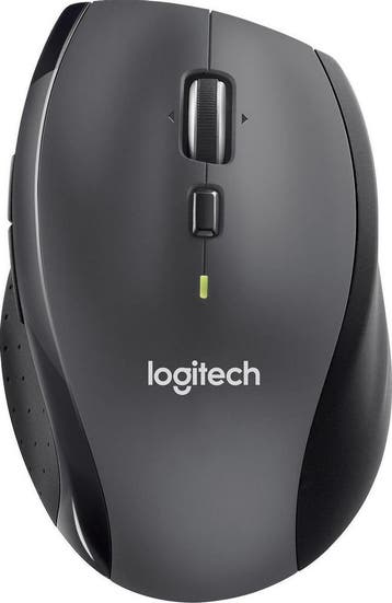 Draadloze Marathon Muis - USB - Rechtshandig - Grijs Logi..., Computers en Software, Verzenden, Nieuw