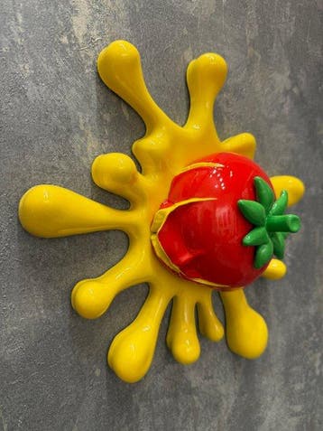 KIRAS - “POP TOMATO EXPLOSION” - INTINTA(LACCATO) GIALLO-