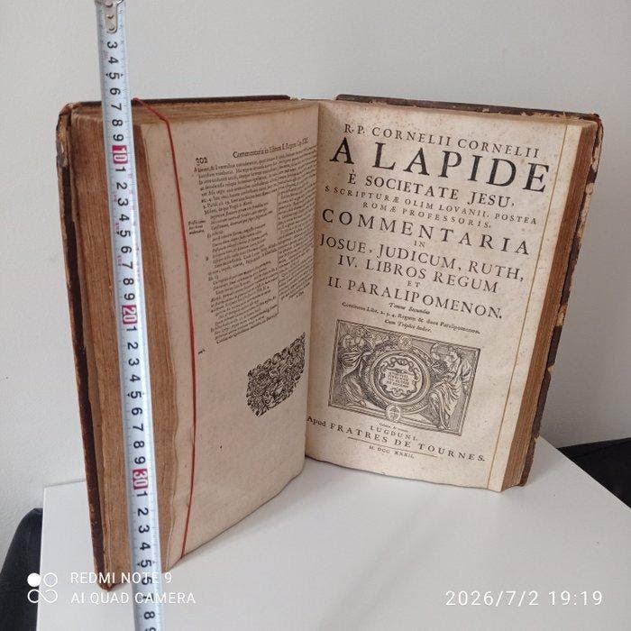 Cornelius a Lapide - Commentarius in Josue, Judicum, Ruth,, Antiquités & Art, Antiquités | Livres & Manuscrits