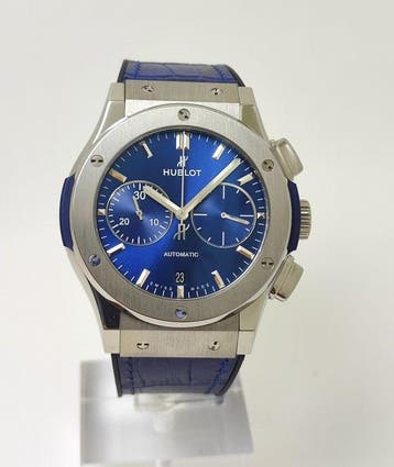 Hublot - Classic Fusion Titanium Chronograph “Blue Dial” -