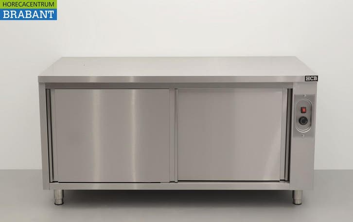 RVS HCB Warmhoudkast Bordenwarmhoudkast 2 schuifdeuren, Zakelijke goederen, Horeca | Keukenapparatuur, Ophalen of Verzenden