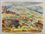 Freek van den Berg (1918-2000) - Landschap met berg en