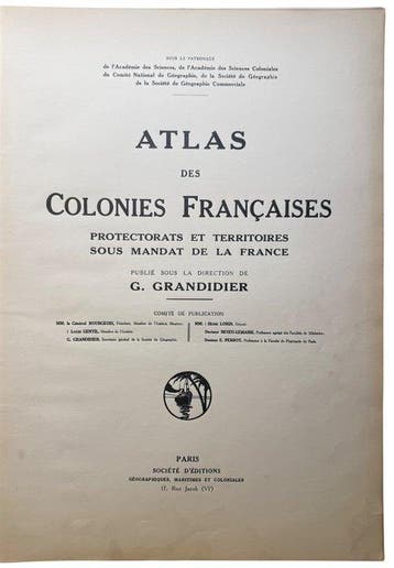 Guillaume Grandidier - Atlas des colonies françaises