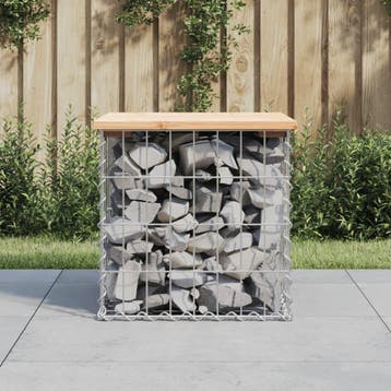 vidaXL Tuinbank schanskorfontwerp 43x44x42 cm massief, Verzenden, Nieuw