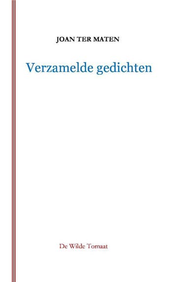 Verzamelde Gedichten | Joan Maten | Nieuw, Verzenden, Nieuw, Joan Maten