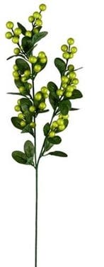 Bessentak Groen Kunstbloem 70 cm per stuk, Nieuw