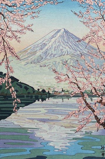Kawaguchi-ko no Fuji  (Mount Fuji and Lake Kawaguchi) -