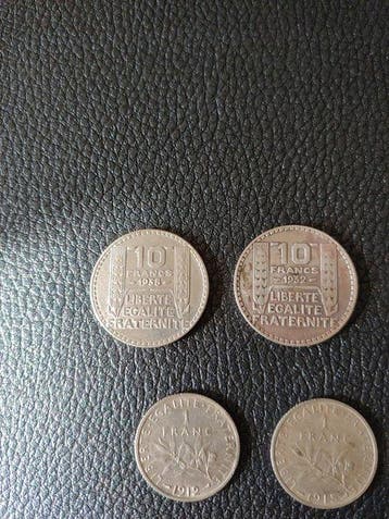 Frankrijk. Lot de 16 monnaies en argent, 1898/1938 (Zonder