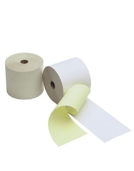 Duplorollen wit/geel 57x57x12mm - 50 rl/ds, Articles professionnels, Aménagement de Bureau & Magasin | Caisses & Systèmes de paiement