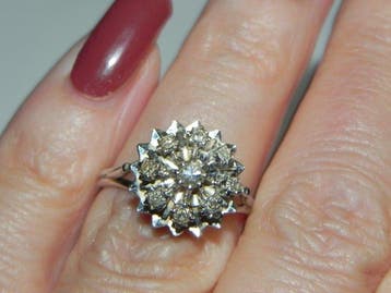 Bague - 18 carats Or blanc Diamant (Naturelle) - Diamant, Nieuw