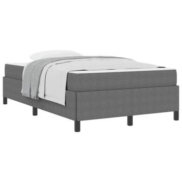 vidaXL Bedframe met matras Lichtgrijs 120 x 190 cm Stof, Verzenden, Nieuw