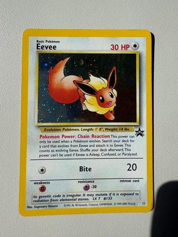Pokémon - 1 Card - Eevee 11 Foil, Promo card, Nieuw