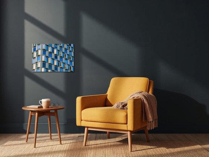 Viktoria Farkas - Rhythm in Blue - No reserve, Antiek en Kunst, Kunst | Designobjecten
