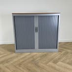 roldeurkast 1 legbord (hxbxd) 106x120x46 cm,  grijs - kersen, Huis en Inrichting, Kasten | Roldeurkasten en Archiefkasten, Gebruikt