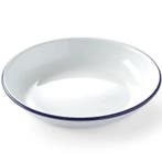Diep Bord | Geëmailleerd Staal | Wit/Blauw | Per Stuk |, Verzenden, Nieuw in verpakking