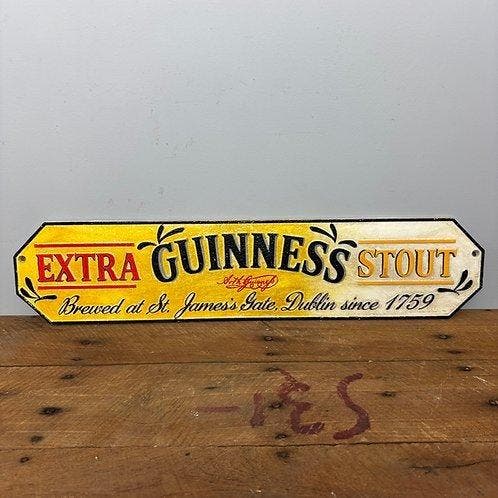 Reclamebord - Guinness - Gietijzer, Antiquités & Art, Antiquités | Assiettes décoratives & Carrelages