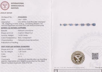 Sans prix de réserve - Bracelet de tennis - 14 carats Or