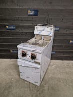 Elektrische Dubbele Friteuse | unninox | 2 x 12,5L | 400V |, Gebruikt, Fornuis, Frituur en Grillen