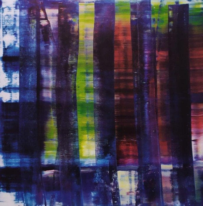 Gerhard Richter (after) - Composition, Abstract Painting,, Antiquités & Art, Curiosités & Brocante