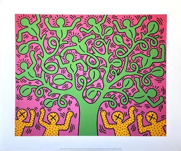Keith Haring - Untitled (Tree of Life) - Giclée - 62x52 -