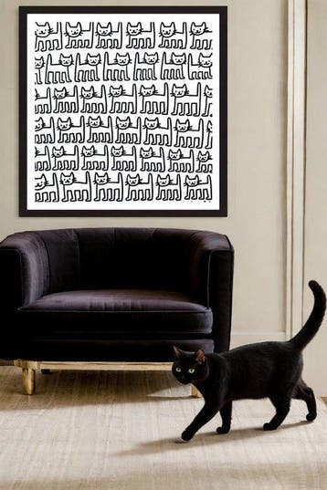 Roger Haus - 48 Cats - XL, Antiek en Kunst, Kunst | Schilderijen | Modern
