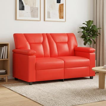 vidaXL bank / zetel Rood 151 x 85 x 93 cm Kunstleer, Verzenden, Nieuw