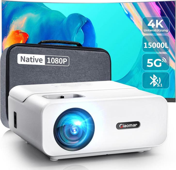 Mini LED Beamer Zwart | Retour Deal 41% | Full HD & 15000..., Audio, Tv en Foto, Beamers, Full HD (1080), Nieuw, LED, Verzenden