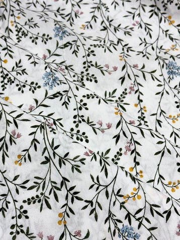 Heerlijke rustieke jacquardbloemen San Leucio stof - Textiel