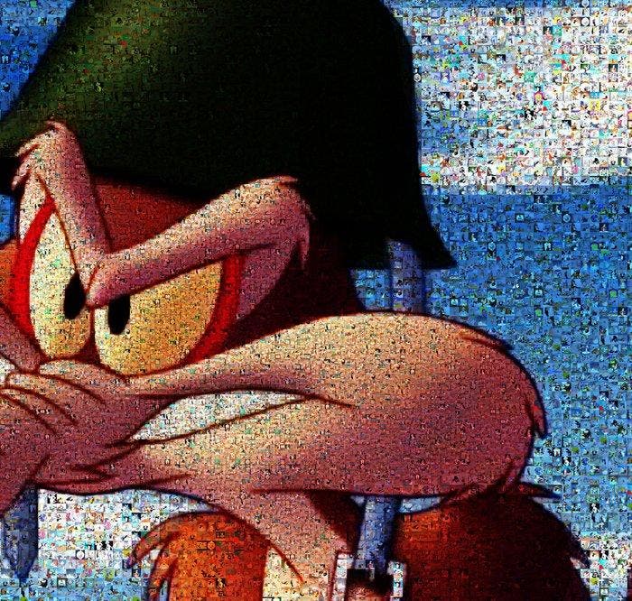 David Law (1967) - Crypto Tex Avery - Vil Coyote VIII, Antiquités & Art, Art | Objets design