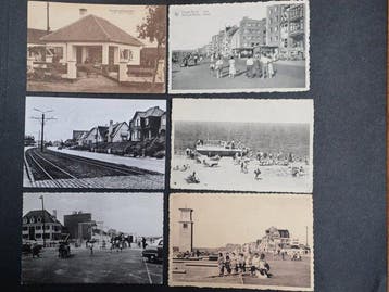 België - West-Vlaanderen, Belgische kust - Ansichtkaart, Gelopen