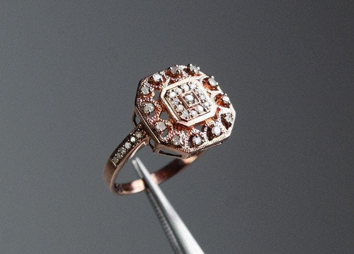 Sans prix de réserve - Bague - Argent 925 - diamants de 0,35, Bijoux, Sacs & Beauté, Bagues