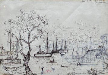 Raffy-Le-Persan (1920-2008) - Marine Bateaux en Martinique, Antiek en Kunst