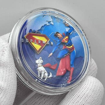 Niue. 5 Dollars 2025 – Superman and Krypto – 2 oz Silver – 5