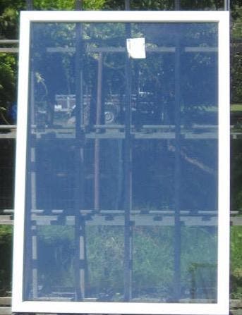 pvc raam , chassis , venster 138 x 198 wit / zwart ral 9005, Doe-het-zelf en Bouw, 75 tot 150 cm, Kunststof, Raamkozijn, Nieuw