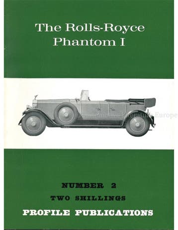 THE ROLLS-ROYCE PHANTOM I (PROFILE PUBLICATIONS 02), Nieuw