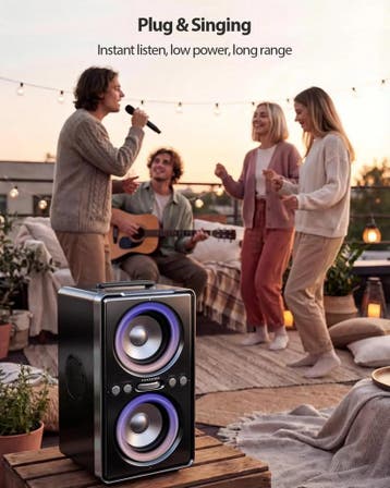 ODIOMX 240W Bluetooth Muziekbox Groot, Krachtig, Luid Gel..., Ophalen of Verzenden, Nieuw