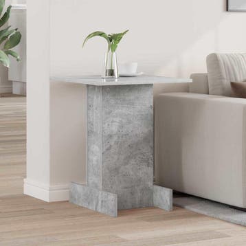 vidaXL Bijzettafel Beton Grijs 44,5 x 45 x 55 cm Bewerkt, Verzenden, Nieuw