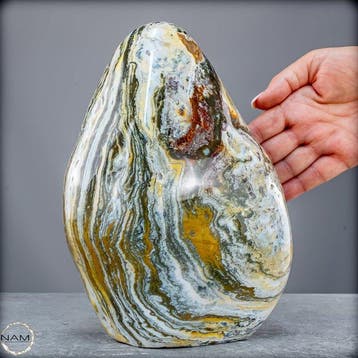 Ocean Jaspis Freiform – Une œuvre dart unique, pleine de