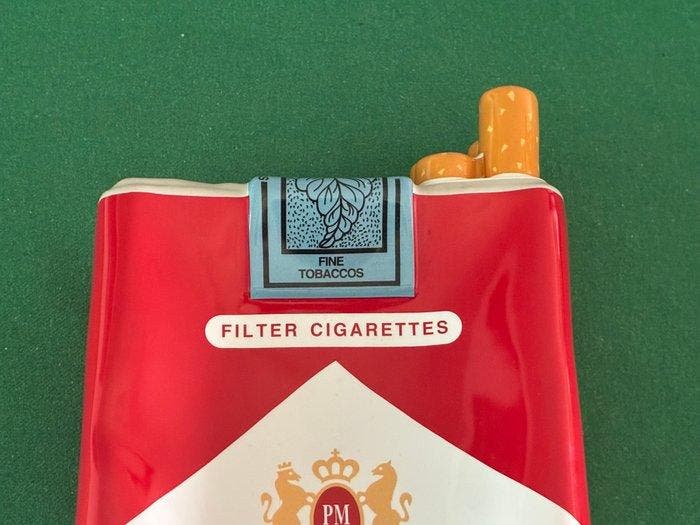 Marlboro XXL / Made in France - Reclamebord - Keramiek, Antiquités & Art, Antiquités | Assiettes décoratives & Carrelages