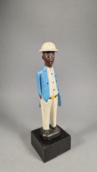 Houten standbeeld Colon - Yoruba - Nigeria (Zonder, Antiquités & Art, Art | Art non-occidental