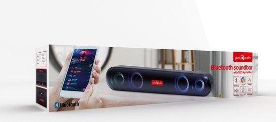 Portable Bluetooth Speakers GEMBIRD SPKBT-BAR400L Black, Télécoms, Émetteurs & Récepteurs, Envoi