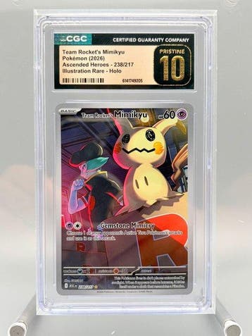 Pokémon Graded card - Team Rockets Mimikyu - Ascended