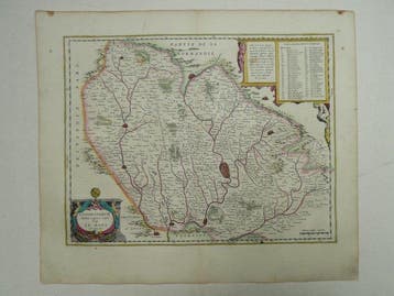 Frankrijk - Le mans, Alencon; J. Blaeu - Cenomanorum Galliae, Nieuw