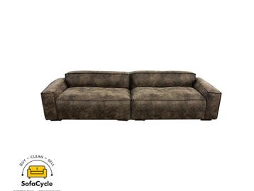 4-zit bruin in microvezel – overstock, Verzenden