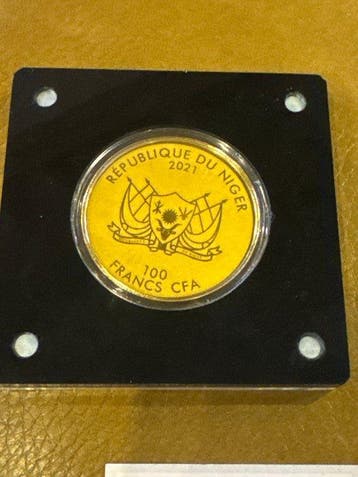 Niger. 100 Francs 2021 Double Eagle von 1933., 1/200 Oz