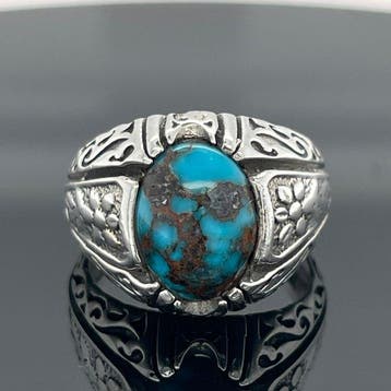 Argent - Bague - turquoise